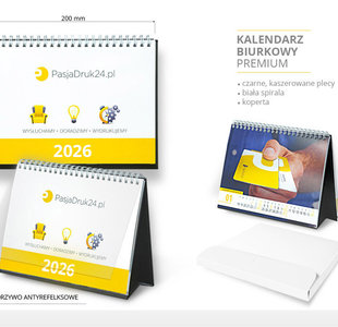 Kalendarz biurkowy premium tygodniowy - 52 karty
